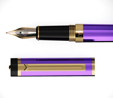 Foto 2 | Foto 2 | Pluma Estilográfica Dryden Designs Decadent Purple Con 24 Tintas - Venta Internacional.