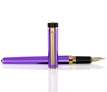 Foto 3 | Foto 3 | Pluma Estilográfica Dryden Designs Decadent Purple Con 24 Tintas - Venta Internacional.