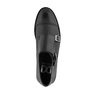 Foto 7 | Foto 7 | Monkstrap De Piel Vacuno Con Doble Hebilla Negro Para Hombre