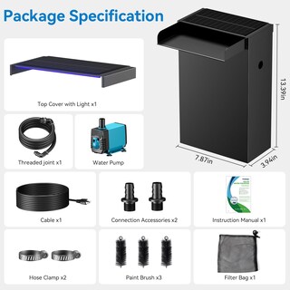 Foto 2 | Foto 2 | Kit Poposoap Para Estanque Y Cascada Acero Inoxidable 13 4 Pulgadas De Alto 660 Gph - Venta Internacional.