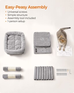 Foto 5 | Foto 5 | Cat Tree Feandrea Cat Tower S Con Condominio Para Gatos Y Rascador - Venta Internacional.