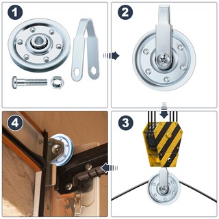 Foto 4 | Foto 4 | Kit De Poleas Para Puertas De Garaje Shimeyao 8 Piezas 7 5 Cm Acero - Venta Internacional.