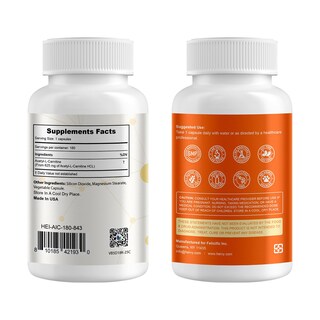 Foto 2 | Foto 2 | Suplemento Heivy Acetil L-carnitina 500 Mg 180 Cápsulas - Venta Internacional.