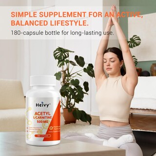 Foto 4 | Foto 4 | Suplemento Heivy Acetil L-carnitina 500 Mg 180 Cápsulas - Venta Internacional.