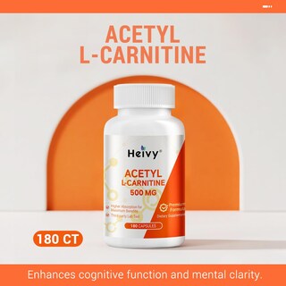 Foto 7 | Foto 7 | Suplemento Heivy Acetil L-carnitina 500 Mg 180 Cápsulas - Venta Internacional.