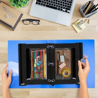 Foto 4 | Foto 4 | Estuche Para Lápices Ikayas Paquete De 20 Unidades 25 X 19 Cm Bolsa Con Cierre De 3 Anillos - Venta Internacional.