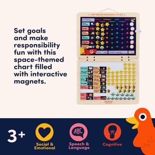 Foto 5 | Foto 5 | Tabla De Responsabilidades Battat Education Magnetic 92 Piezas 3+ - Venta Internacional.