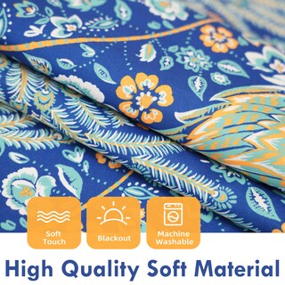 Foto 3 | Foto 3 | Cortinas Driftaway Con Estampado De Pavo Real 132 X 160 Cm 80% Opacas - Venta Internacional.