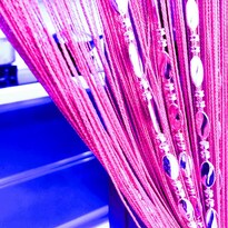 Cortina Con Forma De Cordón Con Forma De Cruz 100 X 200 Cm Decoración Color Rojo - Venta Internacional.