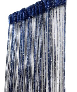 Foto 4 | Foto 4 | Panel De Puerta Con Cuerda Dividida Curtain Ave Borla 100 X 200 Cm Color Azul Real - Venta Internacional.