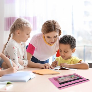 Foto 6 | Foto 6 | Estuche Para Lápices Ikayas Color Rosa Para Encuadernación De 3 Anillas 25 X 19 Cm - Venta Internacional.