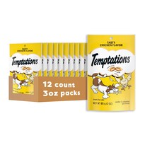 Cat Treats Temptations Classic Con Sabor A Pollo 85 G 12 Unidades - Venta Internacional.