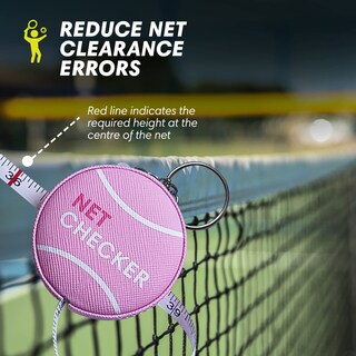 Foto 6 | Foto 6 | Cinta Métrica Scoring Right Red De Tenis De 150 Cm De Altura Color Rosa - Venta Internacional.