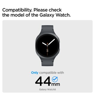 Foto 2 | Foto 2 | Protector De Pantalla Spigen Bezel Tune Para Galaxy Watch 8 De 44 Mm Color Plateado - Venta Internacional.
