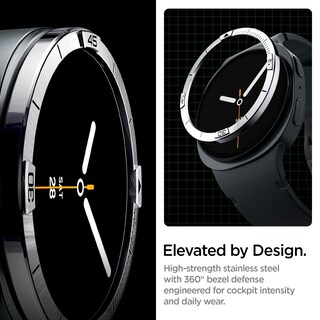 Foto 4 | Foto 4 | Protector De Pantalla Spigen Bezel Tune Para Galaxy Watch 8 De 44 Mm Color Plateado - Venta Internacional.