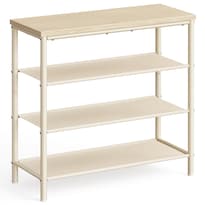 Estante Para Zapatos Shelf Vasagle 4 Niveles 30 X 75 X 71 Cm Color Beige - Venta Internacional.