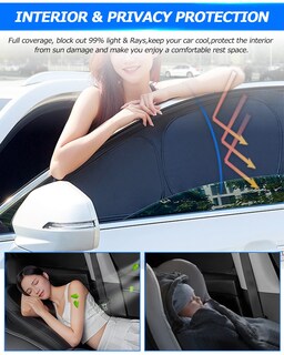 Foto 6 | Foto 6 | Parasol Karltys Para Parabrisas 3 Unidades Para Dodge Charger 2011-24 - Venta Internacional.