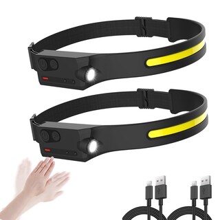 Foto 1 | Foto 1 | Linterna Frontal Led Pristar Recargable Con Sensor De Movimiento De 350 Lúmenes Paquete De 2 - Venta Internacional.