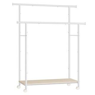 Foto 1 | Foto 1 | Perchero Songmics De Doble Varilla De 98 5 Cm Con Ruedas - Venta Internacional.