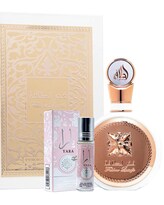 Set Lattafa Fakhar Rose Edp 100 Ml + Mini Lattafa Yara Roll On 10 Ml