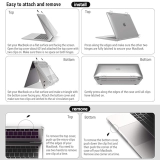 Foto 6 | Foto 6 | Funda Rígida Ibenzer Para Macbook Air De 13 Pulgadas Con Funda De Teclado - Venta Internacional.