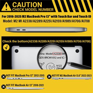 Foto 2 | Foto 2 | Funda Rígida Con Teclado Ibenzer Para Macbook Pro De 13 Pulgadas - Venta Internacional.