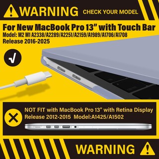 Foto 3 | Foto 3 | Funda Rígida Con Teclado Ibenzer Para Macbook Pro De 13 Pulgadas - Venta Internacional.