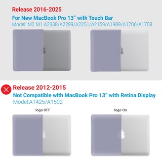 Foto 4 | Foto 4 | Funda Rígida Con Teclado Ibenzer Para Macbook Pro De 13 Pulgadas - Venta Internacional.