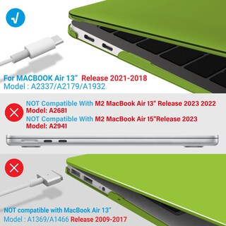 Foto 4 | Foto 4 | Funda Para Portátil Ibenzer Para Macbook Air De 13 Pulgadas 2018 Color Aguacate - Venta Internacional.