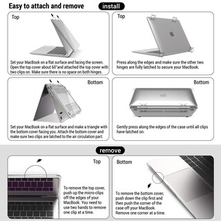 Foto 6 | Foto 6 | Funda Ibenzer Para Macbook Air De 13 Pulgadas Funda Con Teclado Y Película - Venta Internacional.