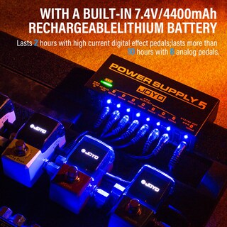Foto 2 | Foto 2 | Pedal De Guitarra Joyo Jp-05 Fuente De Alimentación Recargable 9 V/12 V/18 V - Venta Internacional.