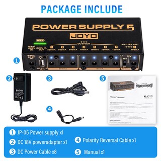 Foto 4 | Foto 4 | Pedal De Guitarra Joyo Jp-05 Fuente De Alimentación Recargable 9 V/12 V/18 V - Venta Internacional.