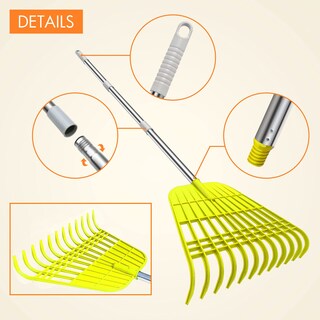 Foto 3 | Foto 3 | Mango De Acero Desmontable Rake Gardzen De 12 Dientes 43 A 57 Pulgadas - Venta Internacional.