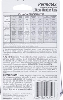 Foto 2 | Foto 2 | Sellador Permatex 24300 Threadlocker Azul 10 Ml - Venta Internacional.