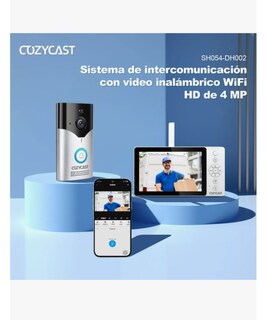 Foto 2 | Foto 2 | Kit De Timbre Visual Inteligente Inalámbrico Con Pantalla Hd Grande Y Intercomunicación Visual