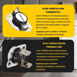 Foto 3 | Foto 3 | Kit De Termistor Para Termostato Con Fusible Térmico Para Secadora Seentech - Venta Internacional.