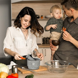 Foto 2 | Foto 2 | Set De Mortero Y Maja Laevo Granite 2.1 Tazas Tamaño Grande - Venta Internacional.