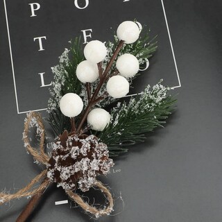 Foto 6 | Foto 6 | Adornos para Árbol de Navidad Lab.G de Bayas de Pino 10 Piezas