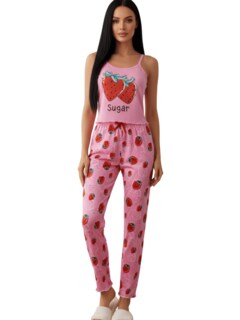 Foto 1 | Foto 1 | Conjunto Pijama Mujer Blusa Y Pantalón Dama Pij-089 Diseño 17 Piyama Pyjama