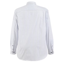 Camisa Michel Blanc Talla Extra Blanca Con Rombo Azul Botton Down