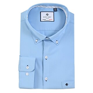 Foto 1 | Foto 1 | Camisa Michel Blanc Talla Extra Azul Francia Botton Down