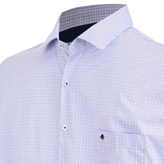 Foto 3 | Foto 3 | Camisa Michel Blanc Talla Extra Azul Claro Mini Cuadro