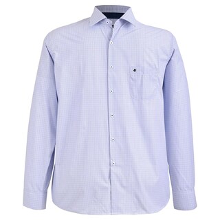 Foto 4 | Foto 4 | Camisa Michel Blanc Talla Extra Azul Claro Mini Cuadro
