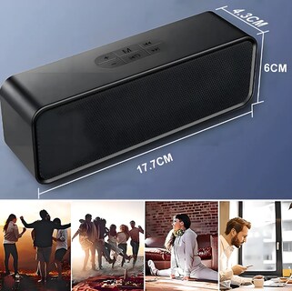 Foto 4 | Foto 4 | Bocina Bluetooth Portátil Inalámbrica Altavoces Recargables Modelo Negro