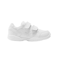Tenis Blanco Escolar Joma Para Niño Doble Velcro Blancos Piel 19-25 Blanco