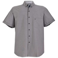 Camisa Michel Blanc Manga Corta Gris Botton Down
