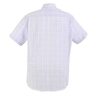 Foto 4 | Foto 4 | Camisa Michel Blanc Manga Corta Chazarilla Azul Con Cuadro Mini