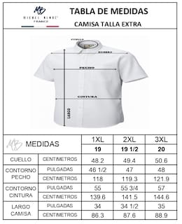 Foto 6 | Foto 6 | Camisa Michel Blanc Manga Corta Chazarilla Azul Con Cuadro Mini