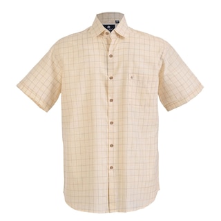 Foto 1 | Foto 1 | Camisa Michel Blanc Manga Corta Chazarilla Amarilla De Cuadros