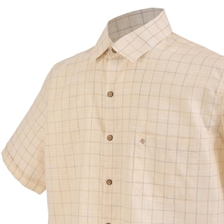 Foto 2 | Foto 2 | Camisa Michel Blanc Manga Corta Chazarilla Amarilla De Cuadros